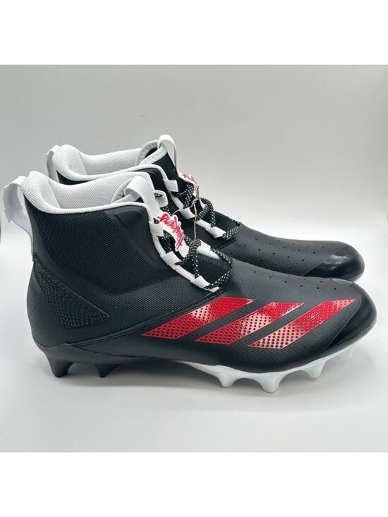 Men\'s Adidas Adizero Chaos Nebraska Huskers SM  Sz 12 Football Cleats JQ1745 NEW